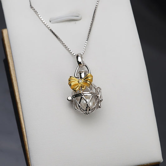 Wholesale Teapot Pearl Cage Pendant-Feliz Pearl - Feliz Pearl 