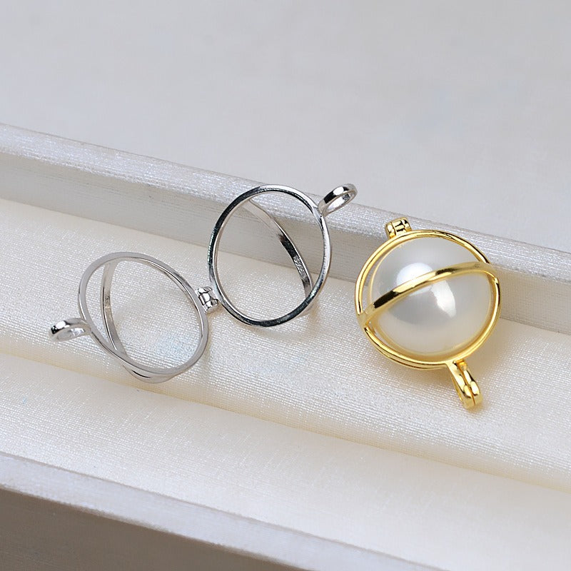 Wholesale Universal Globe Pearl Cage Pendant - Feliz Pearl 