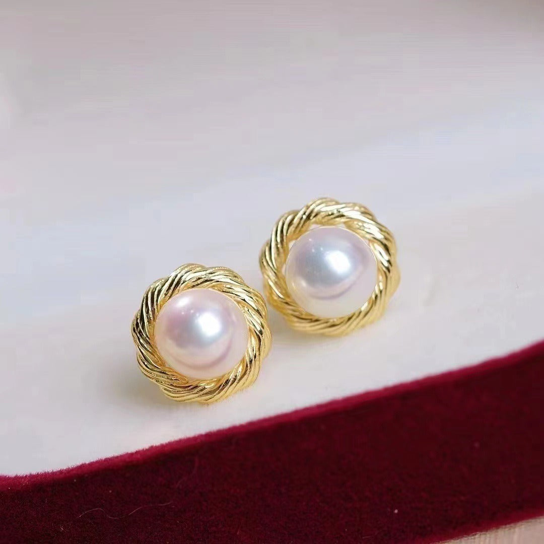 Nest Design Pearl Earring Settings-Jewelry DIY Supplier - Feliz Pearl 