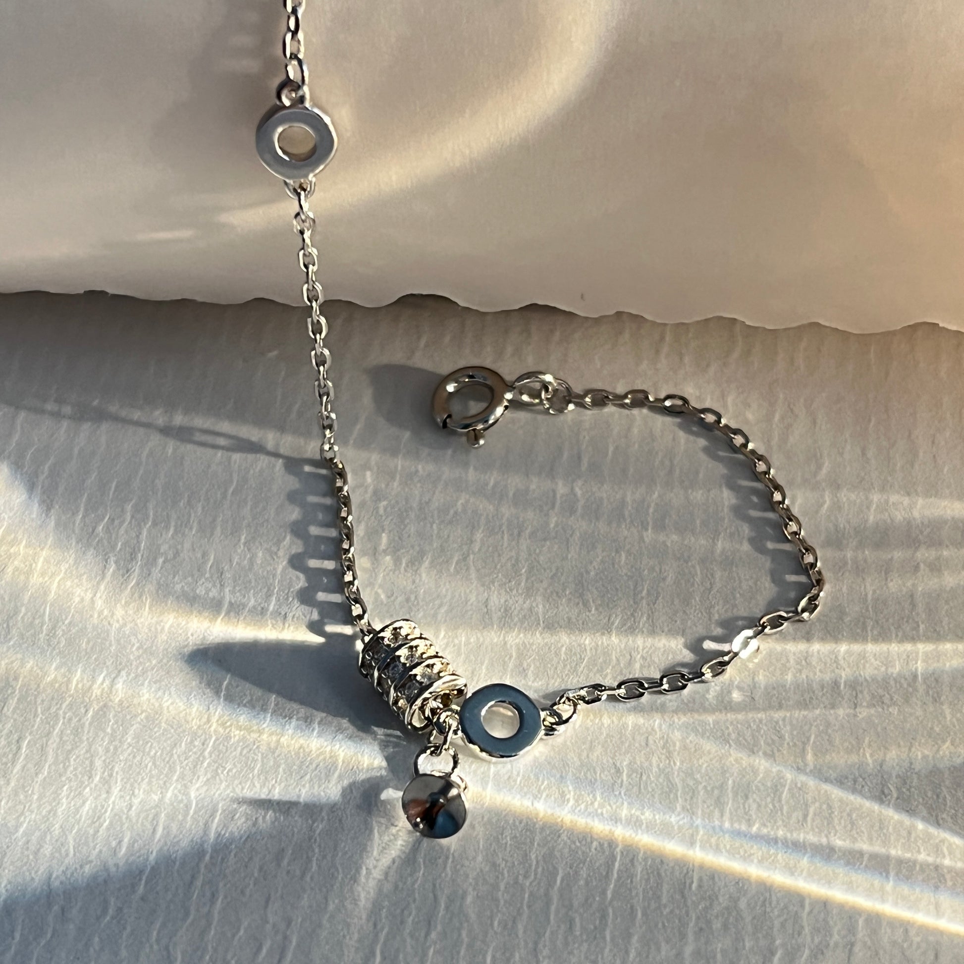 Wholesale Sterling Silver Movable Tube Pearl Bracelet Setting - Feliz Pearl 
