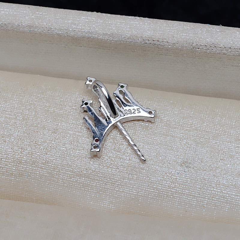Cubic Zirconia Castle Pearl Pendant Setting-S925 Sterling Silveer - Feliz Pearl 