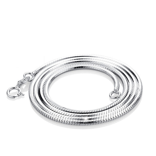 S925 Sterling Silver Snake Chain For Pendant - Feliz Pearl 