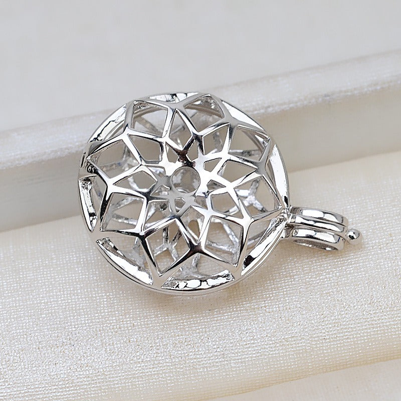 Cubic Zirconia Classic Pearl Cage Pendant-Feliz Pearl - Feliz Pearl 