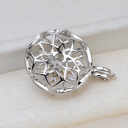 Cubic Zirconia Classic Pearl Cage Pendant-Feliz Pearl - Feliz Pearl 