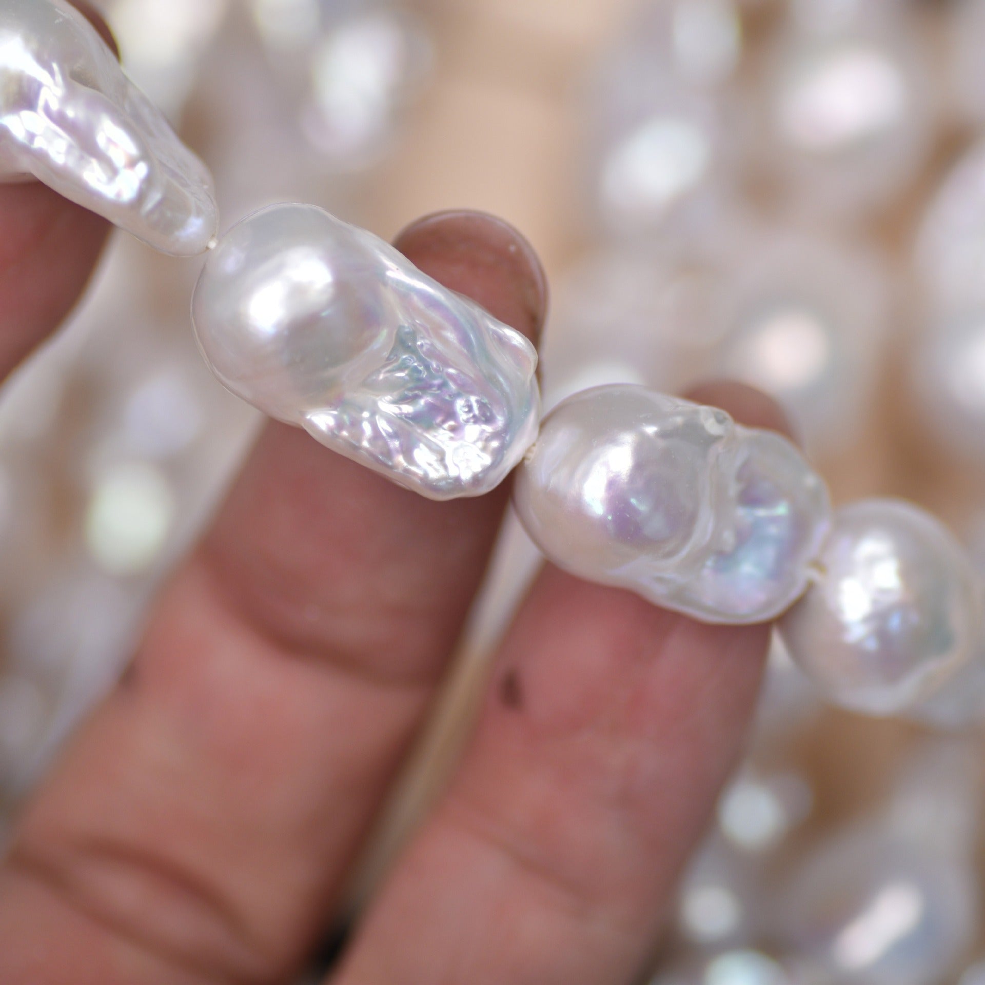 Wholesale fireball baroque pearl strand