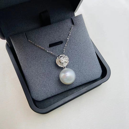 Jewelry DIY Setting Wholesale-Silver Pearl Pendant Mountings - Feliz Pearl 