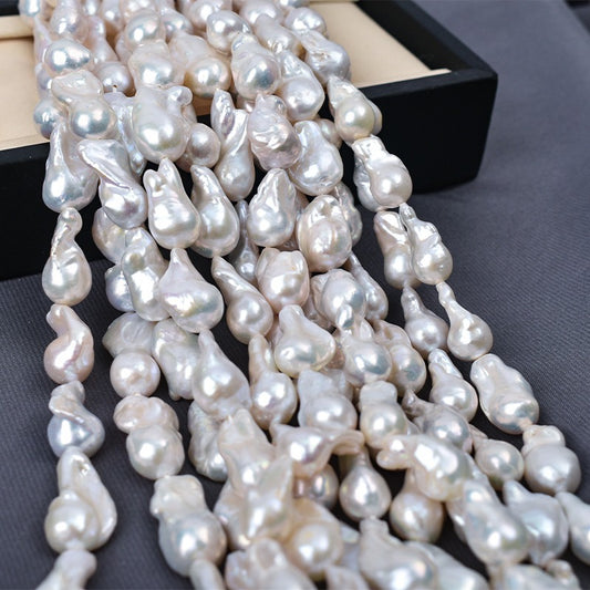 Fireball baroque pearl strands for sale