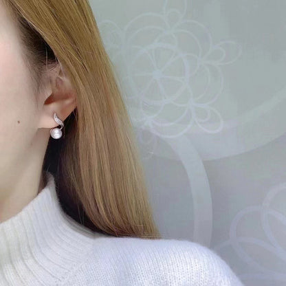 Jewelry DIY Settings Silver Pearl Earring Mounting - Feliz Pearl 
