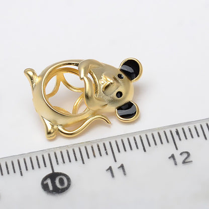 S925 Sterling Silver Lucky Rat Pearl Cage Pendant - Feliz Pearl 
