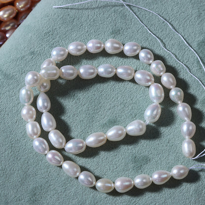 5-6mm High Luster Rice Shape Freshwater Pearl Strands