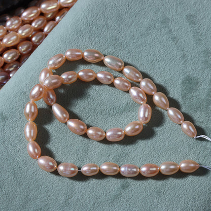 5-6mm High Luster Rice Shape Freshwater Pearl Strands