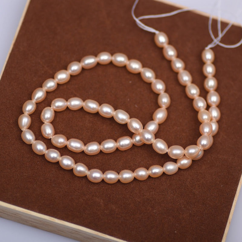 rice shape strand of cultured pearls