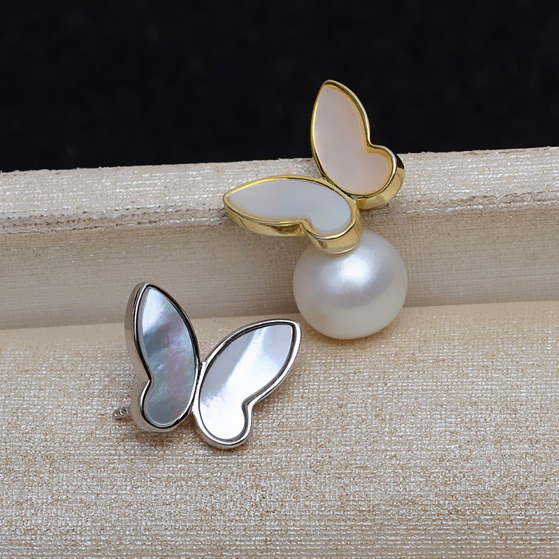 Wholesale Shell Butterfly Pearl Pendant Setting-S925 Sterling Silver