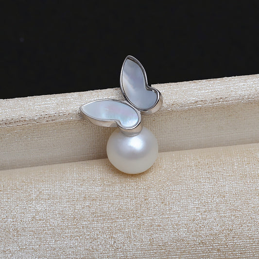 Wholesale Shell Butterfly Pearl Pendant Setting-S925 Sterling Silver
