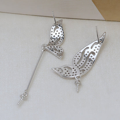 CZSilverButterflyEarringMounting3