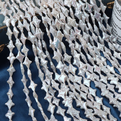 11x15mm Cross Shape Freshwater Baroque Pearl Strands