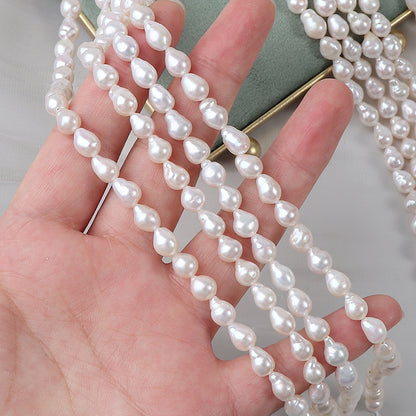5-6mm Freshwater AK Drop Baroque Pearl Strands for Jewelry DIY