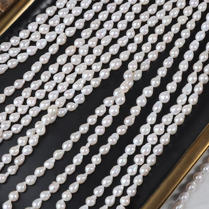 5-6mm Freshwater AK Drop Baroque Pearl Strands for Jewelry DIY