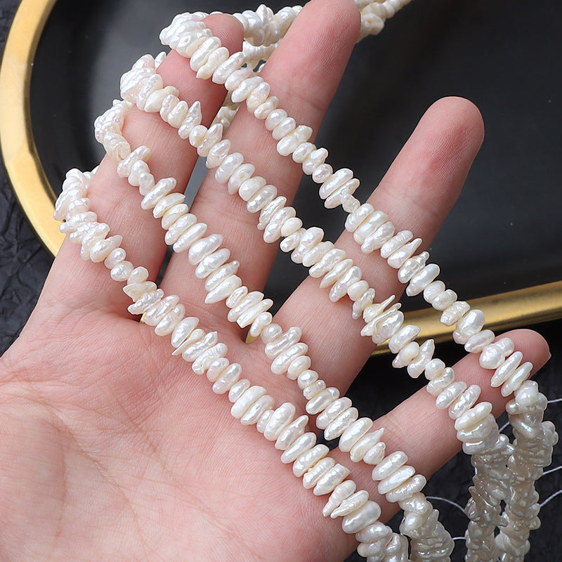 5-6mm Freshwater Keshi Pearl Strands for Jewelry Making