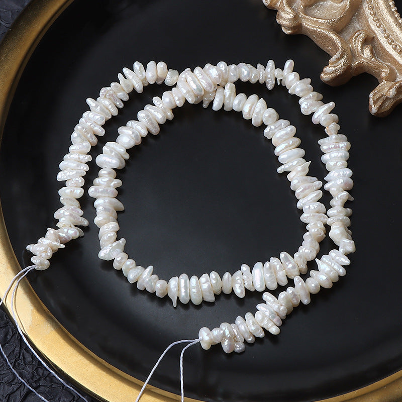 5-6mm Freshwater Keshi Pearl Strands for Jewelry Making