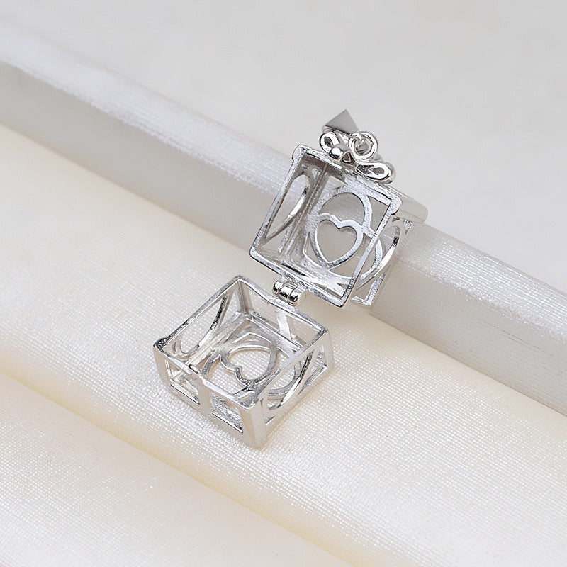 S925 Silver Gift Box Pearl Cage Pendant-Jewelry DIY Settings - Feliz Pearl 