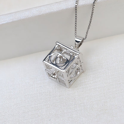 S925 Silver Gift Box Pearl Cage Pendant-Jewelry DIY Settings - Feliz Pearl 