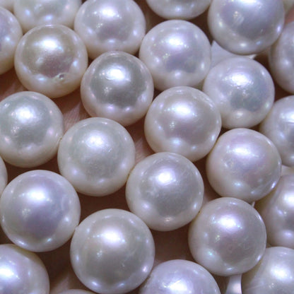11.5-12.5mm Round White Edison Pearl Strands