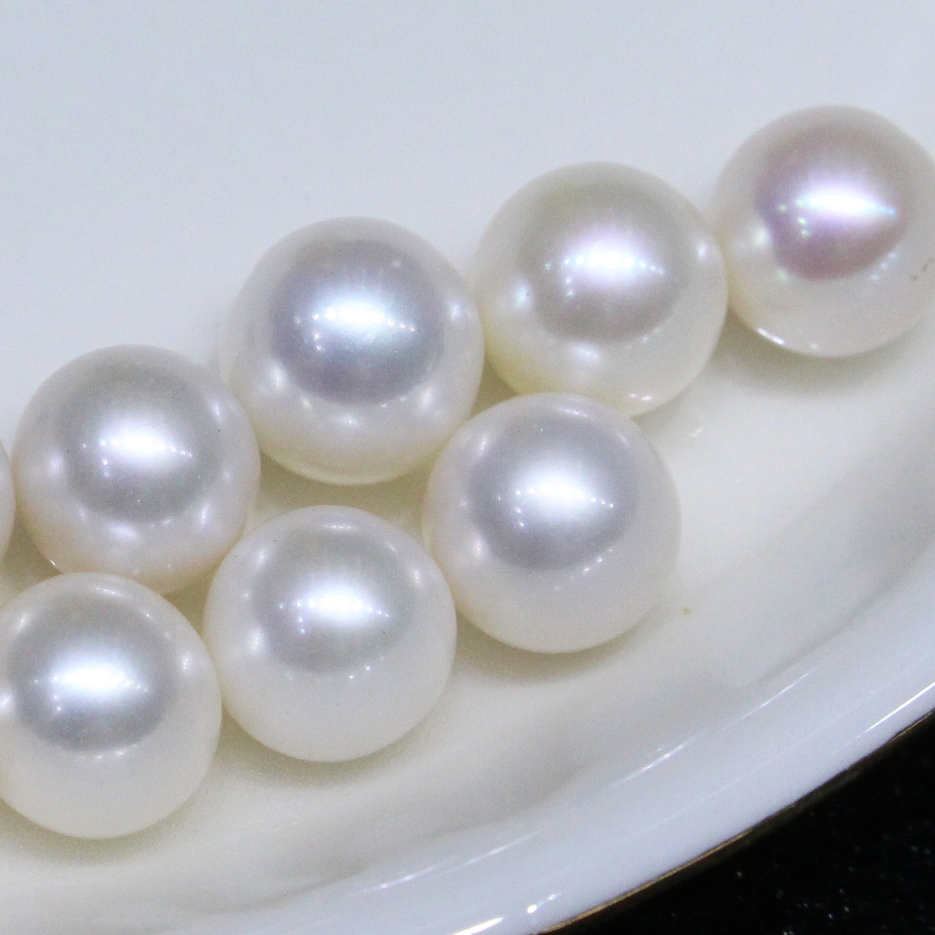 None nucleated cultured freshwater white color loose pearls