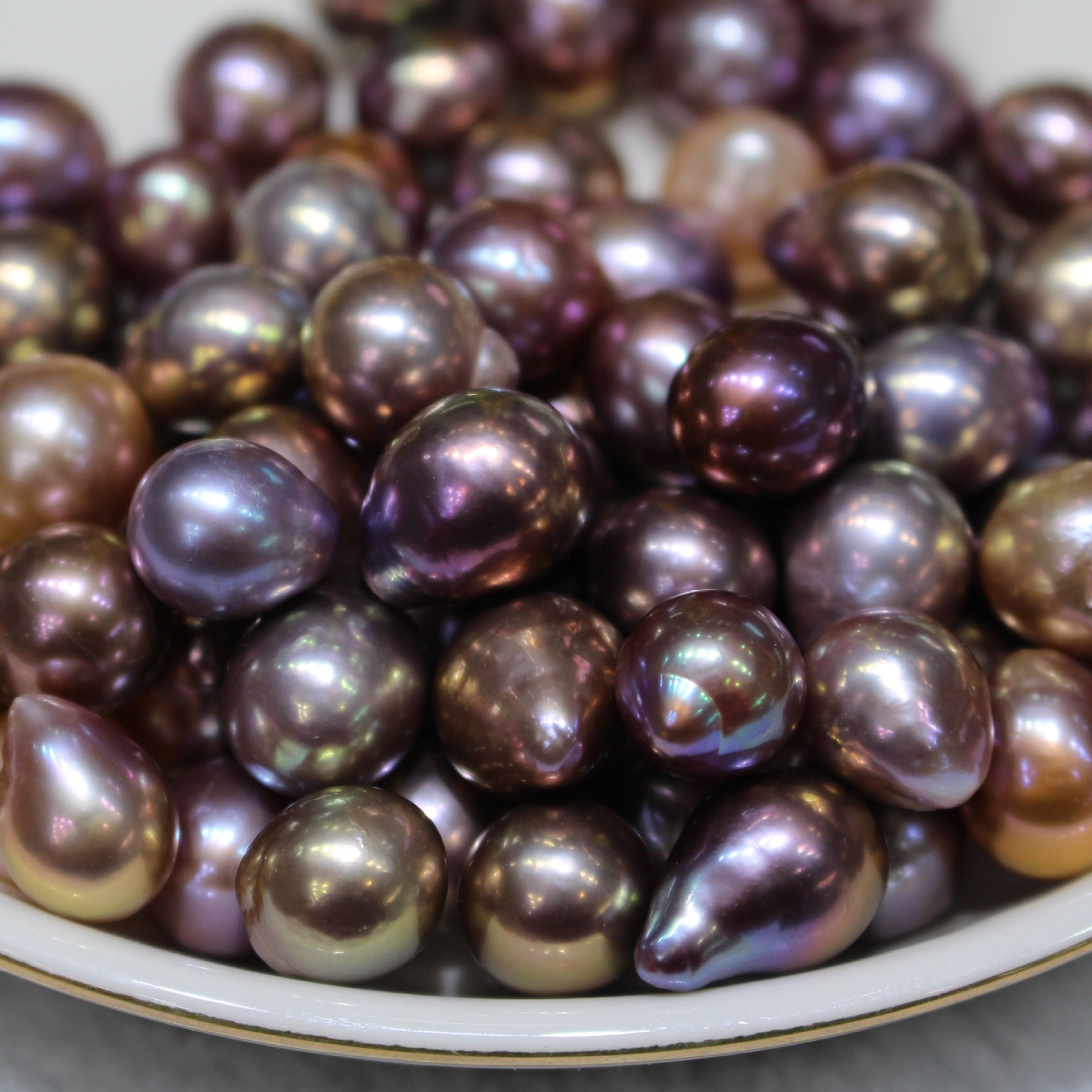 Metallic Luster Baroque Loose Pearls