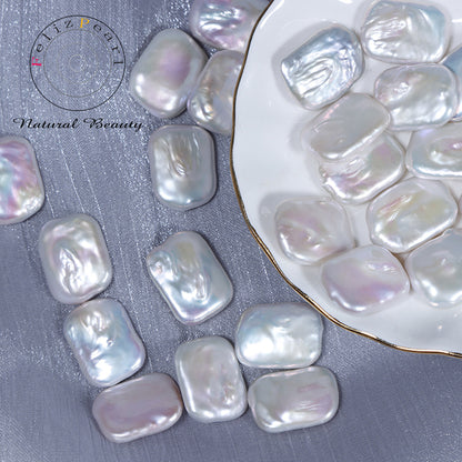 14-15mm Freshwater Rectangle Shape Baroque Pearls
