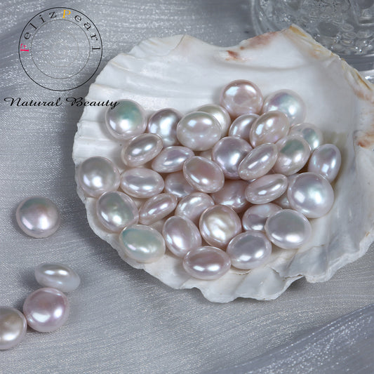 Coin shape baroque loose pearls