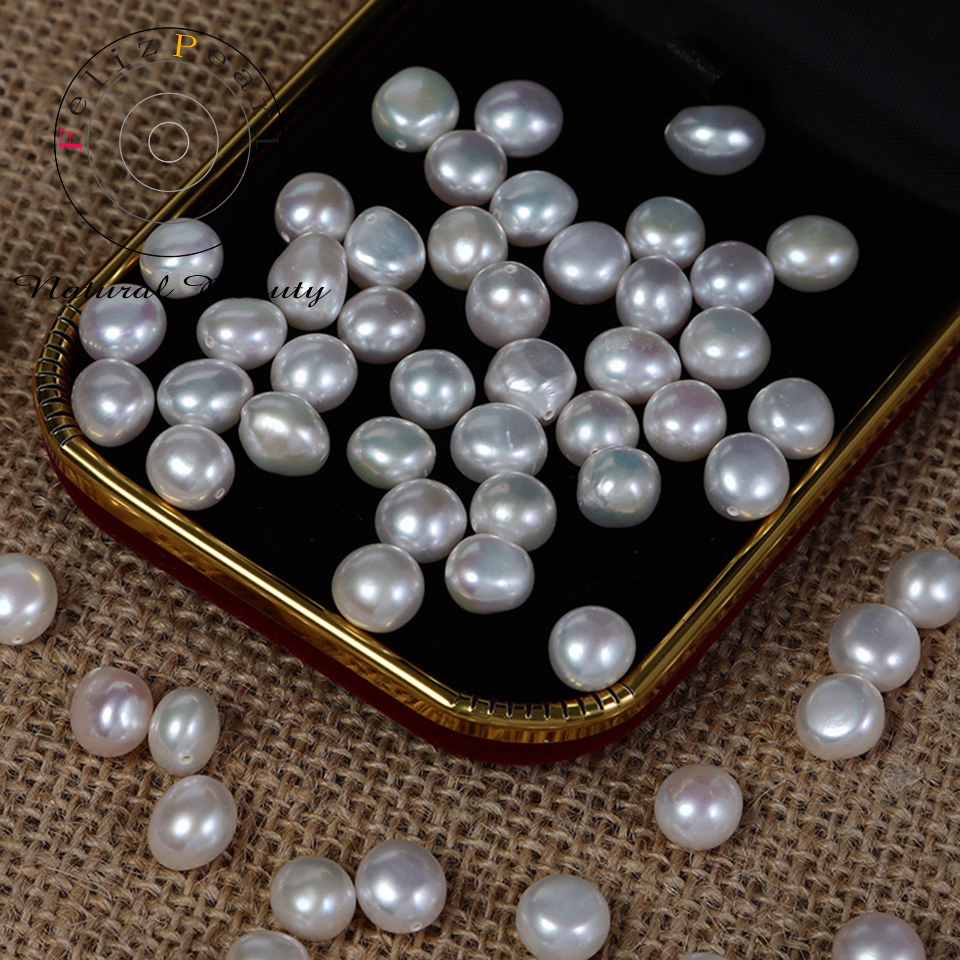 natural color cultured baroque loose pearls