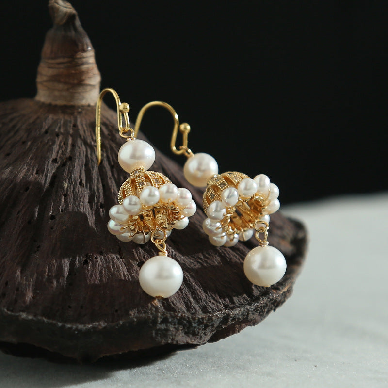 Vintage Handmade Pearl Earring