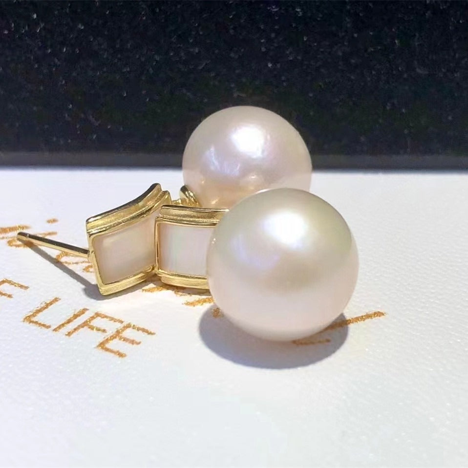 11-12mm Vintage Edison Pearl Women Drop Earring - Feliz Pearl 