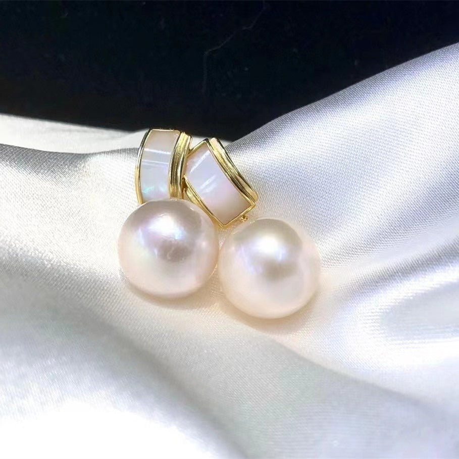 11-12mm Vintage Edison Pearl Women Drop Earring - Feliz Pearl 