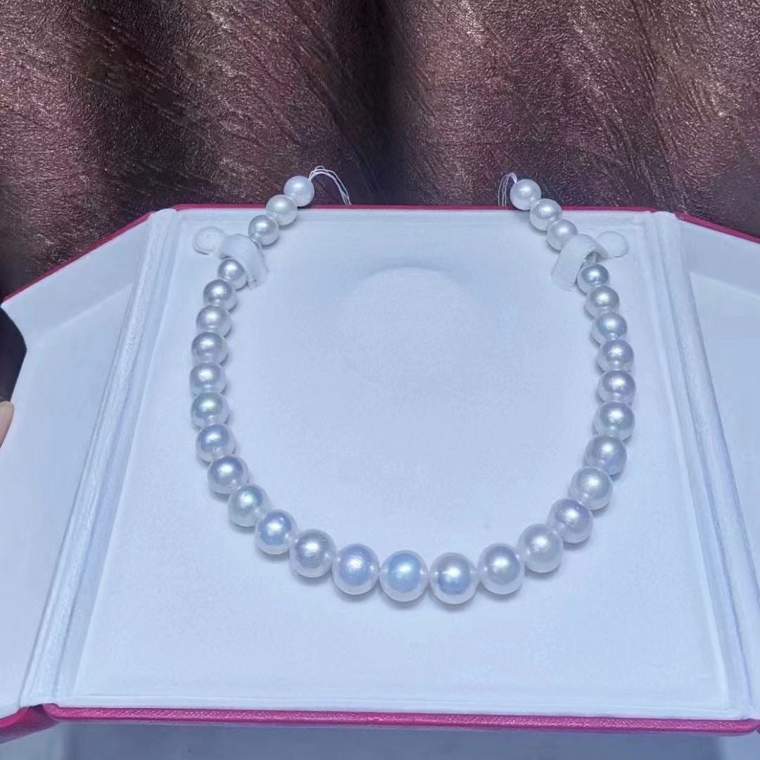 11-13mm White Color Round Edison Pearl Necklace