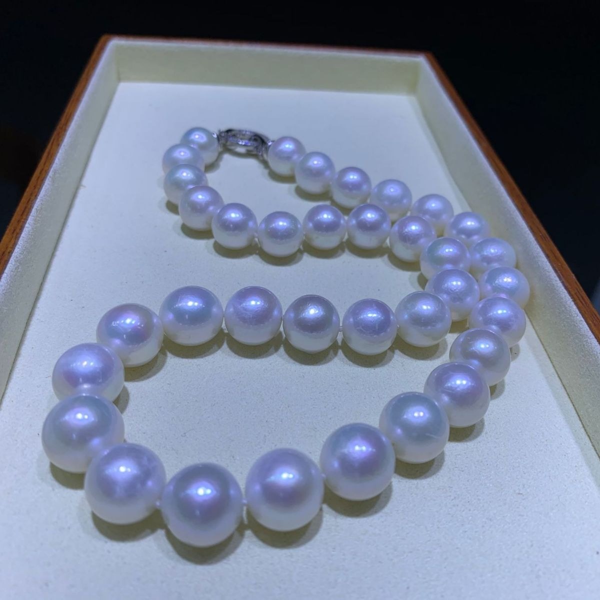 11-13mm White Color Round Edison Pearl Necklace