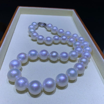 11-13mm White Color Round Edison Pearl Necklace