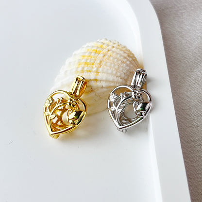  Joyful Butterfly Pearl Cage Pendant