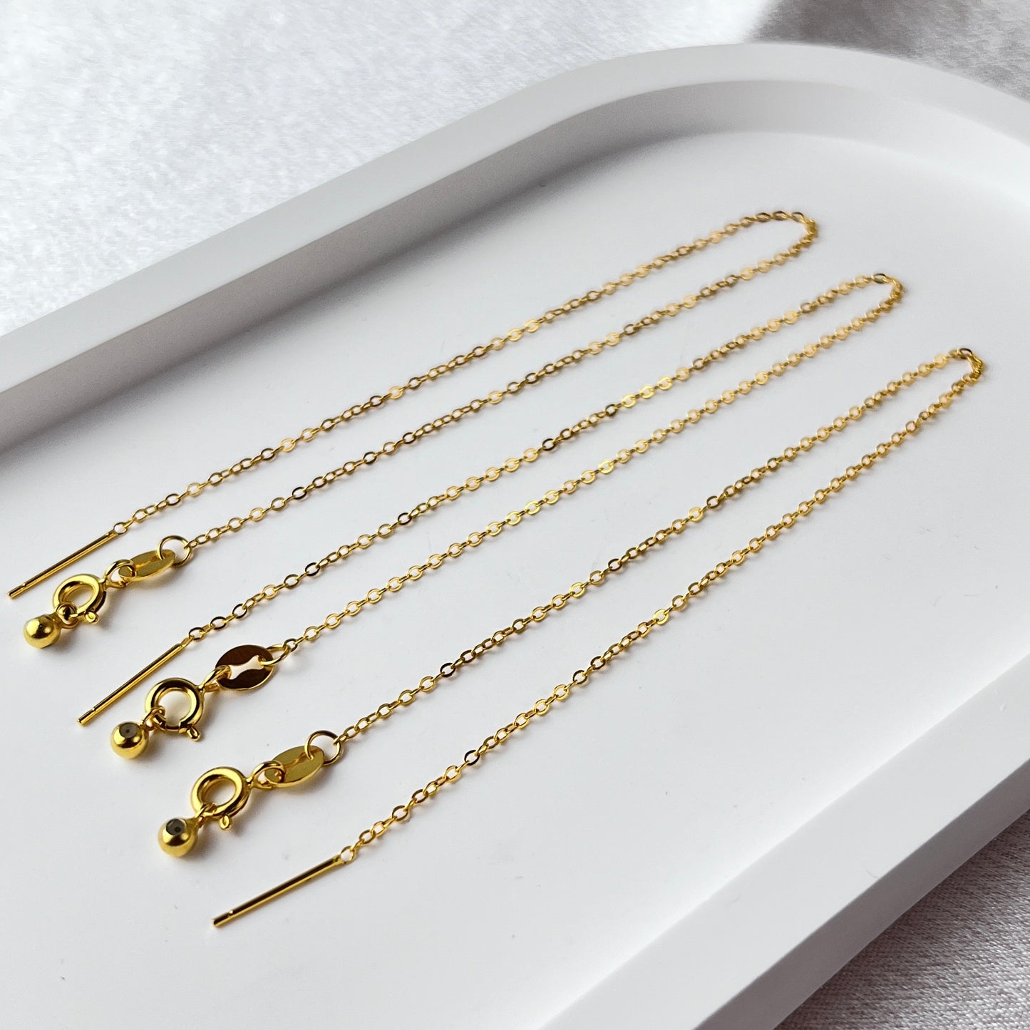 S925 Sterling Silver Pin Bracelet Chain