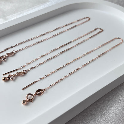 S925 Sterling Silver Pin Bracelet Chain