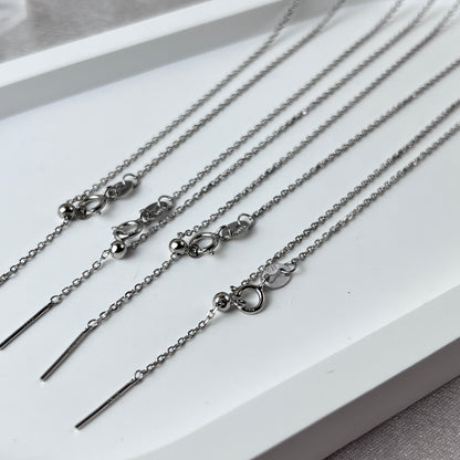 0.9mm S925 Silver Pin O Necklace Chain Wholesale