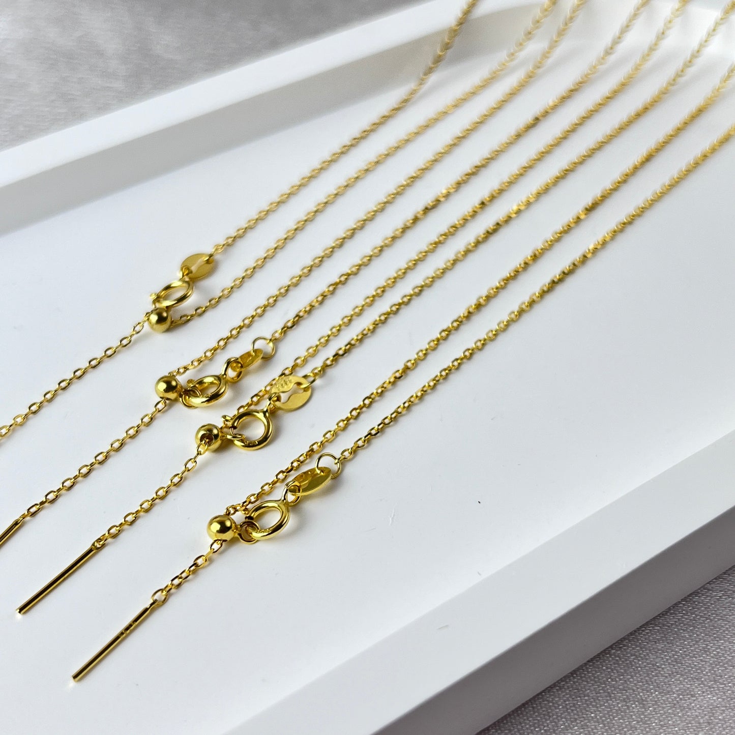0.9mm S925 Silver Pin O Necklace Chain Wholesale