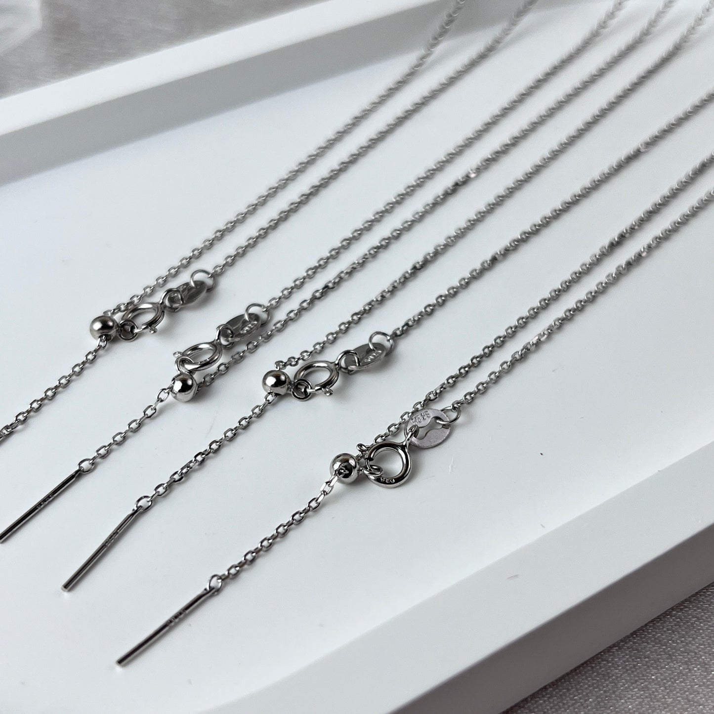 0.9mm S925 Silver Pin O Necklace Chain Wholesale
