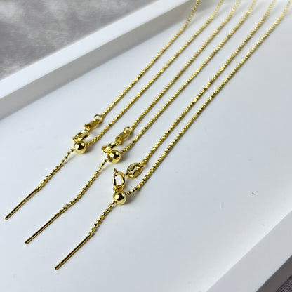 Yellow gold plated Pin Chain