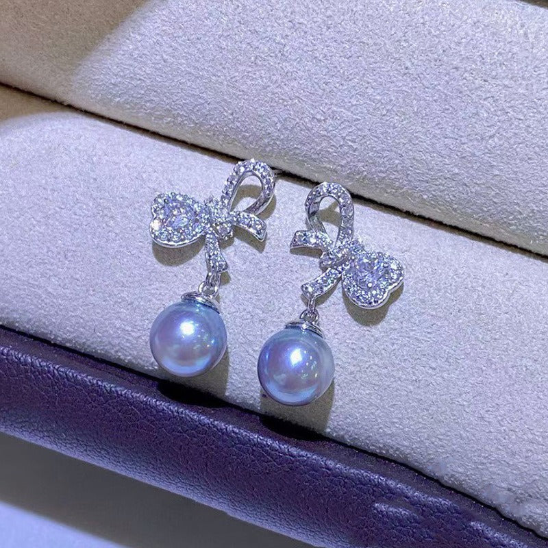 Bride Earring CZ Luxury Pearl Earring Setting-Jewelry DIY