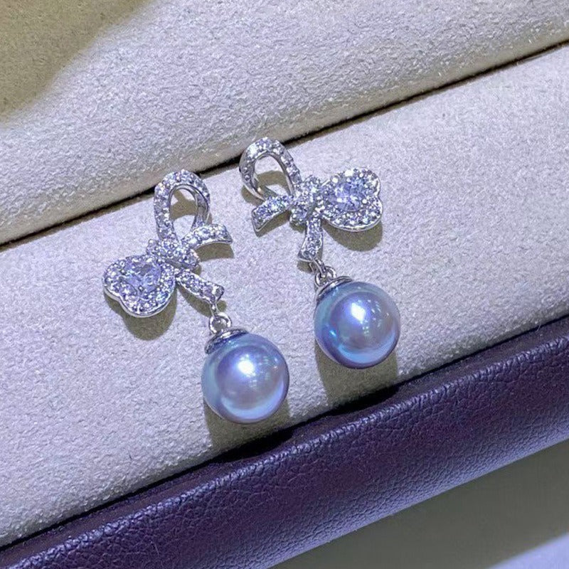 Bride Earring CZ Luxury Pearl Earring Setting-Jewelry DIY