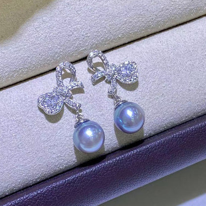 Bride Earring CZ Luxury Pearl Earring Setting-Jewelry DIY