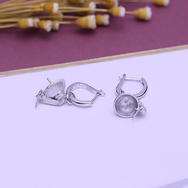 Silver Girl With Pearl Earring Setting