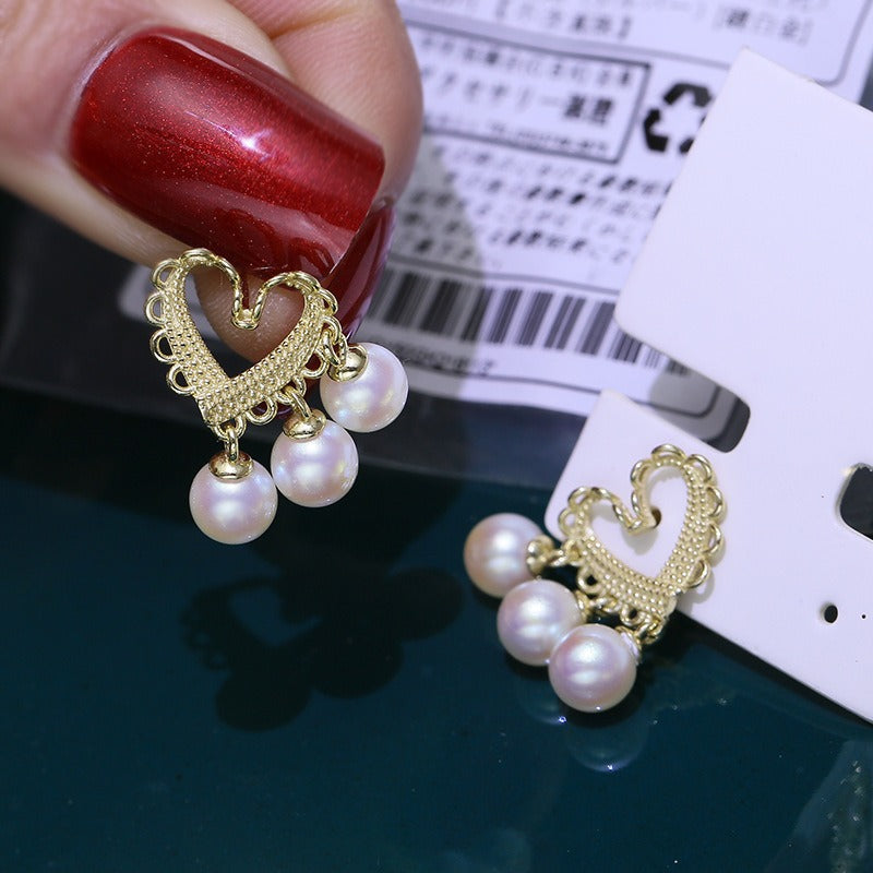 Triple Pearls Daily Earring Setting DIY